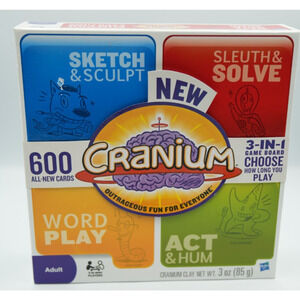 Cranium 3-in-1 Game Board Edition with 600 Cards – Adult Party Game –Complete